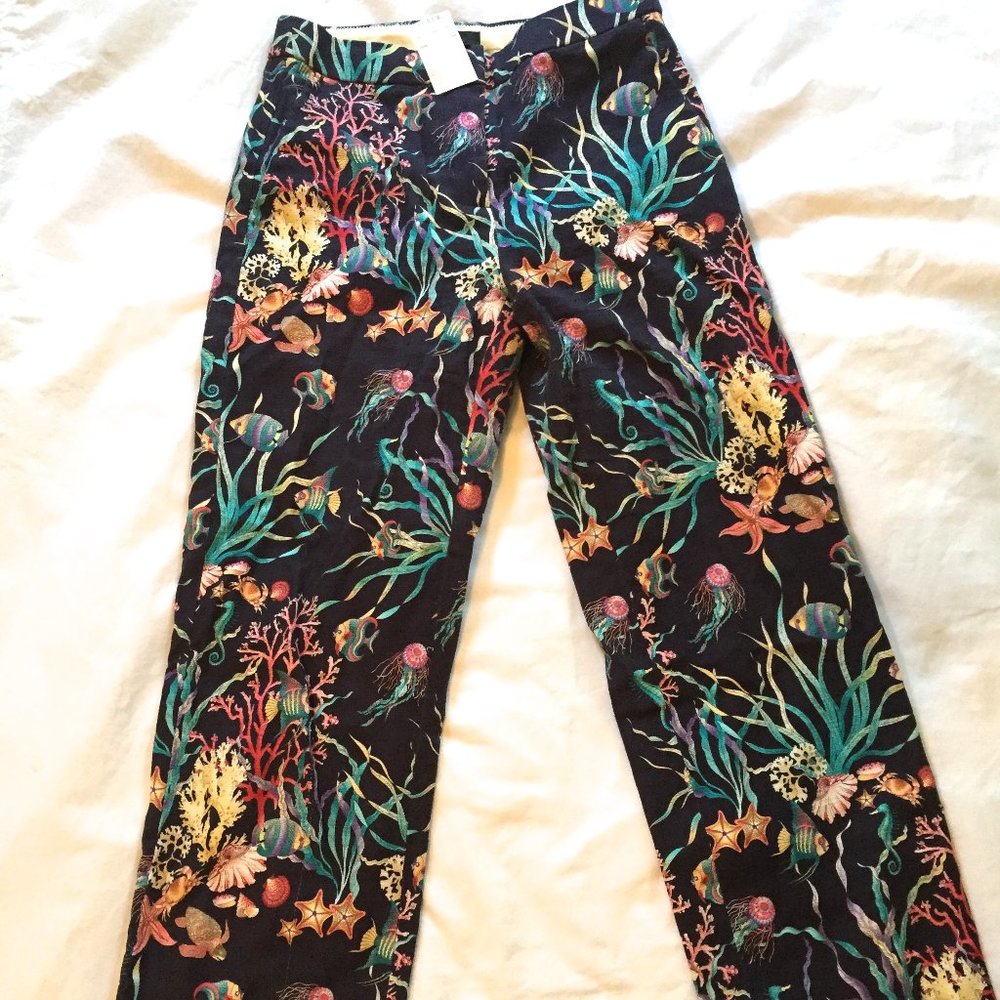 J. Crew Patio Pant in Ratti Under the Sea Print